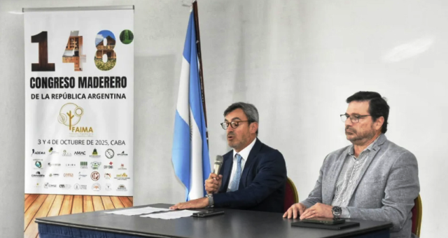 Martín Rappallini, presidente dela UIA y Daniel Vier, Secretario General de FAIMA