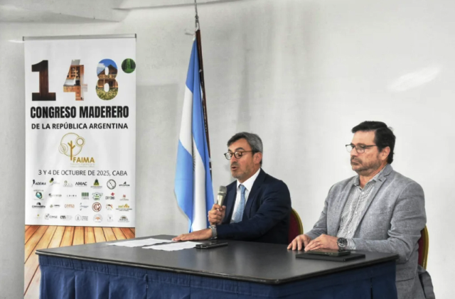 Martín Rappallini, presidente dela UIA y Daniel Vier, Secretario General de FAIMA
